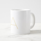Grande Tasse Modèle personnalisé professionnel Monogramme coule (Devant droit)