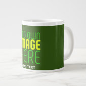 GRANDE TASSE MODÈLE TEXTE D'IMAGE VERTE DE FORÊT ÉDITABLE MODER (Devant droit)