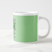 GRANDE TASSE MODÈLE TEXTE D'IMAGE VERTE MINT MODERNE (Droite)