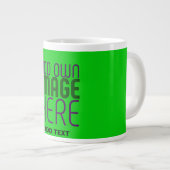 GRANDE TASSE MODÈLE TEXTE D'IMAGE VERTE MODERNE ÉDITABLE LIME (Devant droit)
