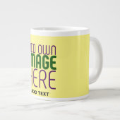 GRANDE TASSE MODÈLE TEXTE MODERNE PASTEL JAUNE D'IMAGE (Devant droit)