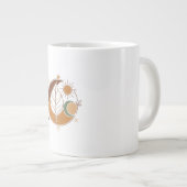 Grande Tasse Modern Abstract Line Art Coffee Cup (Devant droit)