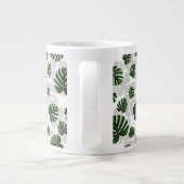 Grande Tasse Modern Boho Botanical Leaves Pattern (Dos)