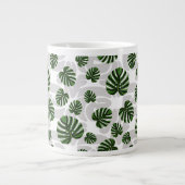Grande Tasse Modern Boho Botanical Leaves Pattern (Devant)