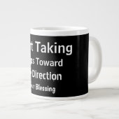 Grande Tasse Modern Bold Black Uplifting Everyday Faith (Devant droit)