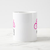 Grande Tasse Modern Bold Fifty & Fabulous 50th Birthday (Devant)