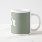 Grande Tasse Modern Christian Faith God Says Don't Quit Bold (Droite)