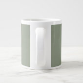 Grande Tasse Modern Sage Green Cute Funny Saying Retirement  (Dos)