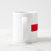 Grande Tasse Moderne Blanc Rouge Simple Consultant (Dos)