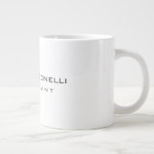 Grande Tasse Moderne Blanc Rouge Simple Consultant (Droite)