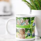 Grande Tasse Moderne collage photo de verdure Joyeux Noël