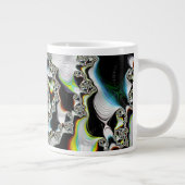 Grande Tasse Moderne coloré psychédélique spirale fractale (Droite)