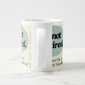 Grande Tasse Moderne Cute Funny Dire Café de retraite (Dos)