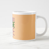 GRANDE TASSE MODERNE ÉDITABLE PEACH ORANGE IMAGE MODÈLE TEXTE (Droite)