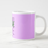 GRANDE TASSE MODERNE ÉDITABLE SIMPLE MAUVE IMAGE MODÈLE TEXTE (Droite)