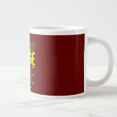 GRANDE TASSE MODERNE ÉDITABLE SIMPLE OXBLOOD IMAGE MODÈLE TEXTE (Droite)