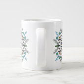 Grande Tasse Moderne Mandala Floral verdure Bohème Art (Dos)