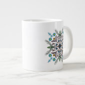 Grande Tasse Moderne Mandala Floral verdure Bohème Art (Devant droit)