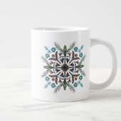 Grande Tasse Moderne Mandala Floral verdure Bohème Art (Droite)