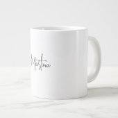 Grande Tasse Moderne minimaliste Calligraphie créative simple B (Devant droit)