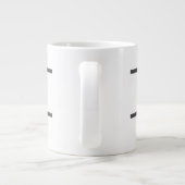 Grande Tasse Moderne Monogramme Professionnel Plain Simple Mini (Dos)