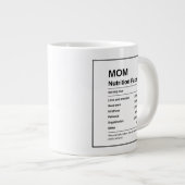 Grande Tasse Moderne tendance Noir et Blanc maman valeur nutrit (Devant droit)
