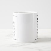 Grande Tasse Moderne tendance Noir et Blanc maman valeur nutrit (Devant)