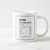 Grande Tasse Moderne tendance Noir et Blanc maman valeur nutrit (Droite)
