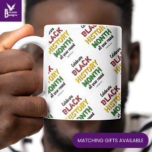 Grande Tasse MOIS D'HISTOIRE NOIRE MOtivationnel BHM