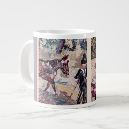 Grande Tasse mon cheval style renoir Thaillow Pillow (Devant gauche)
