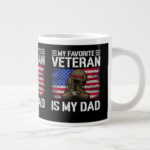Grande Tasse Mon père est mon vétéran préféré Cadeau pour père