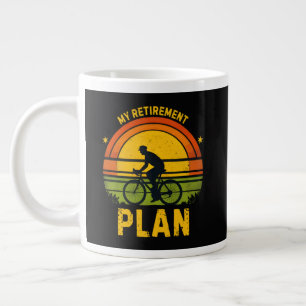 Grande Tasse Mon Plan De Retraite Passionné De Cyclisme