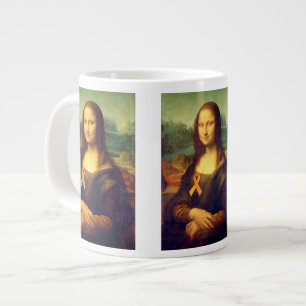 Grande Tasse Mona Lisa Au Ruban Orange