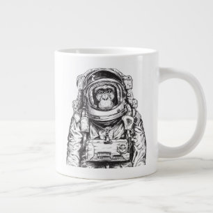 Grande Tasse Monkey Astronaut