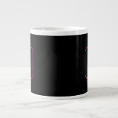 Grande Tasse Monogram de Styled | Pink & Black (Devant)