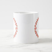Grande Tasse Monogramme circulaire de pastèque (Devant)