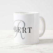 Grande Tasse Monogramme Classique Initial Nom (Devant droit)