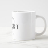 Grande Tasse Monogramme Classique Initial Nom (Droite)