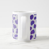 Grande Tasse Monogramme Dalmatien violet et blanc (Dos)