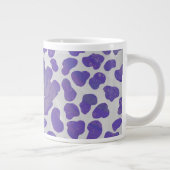 Grande Tasse Monogramme Dalmatien violet et blanc (Droite)
