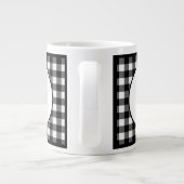 Grande Tasse Monogramme de Buffalo Plaid (Dos)