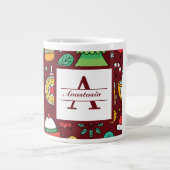 Grande Tasse Monogramme de canicules de Noël (Droite)