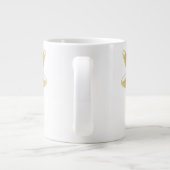 Grande Tasse Monogramme de conception de libellules (Dos)