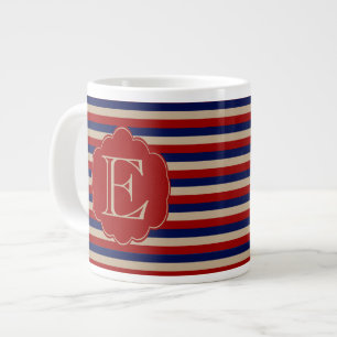 Grande Tasse Monogramme d'hiver rustique
