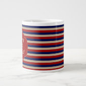 Grande Tasse Monogramme d'hiver rustique (Devant)