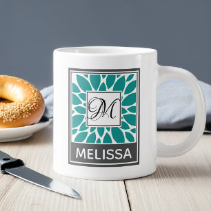 Grande Tasse Monogramme et nom contemporains