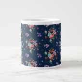 Grande Tasse Monogramme| Flore du bouquet de rose (Devant)