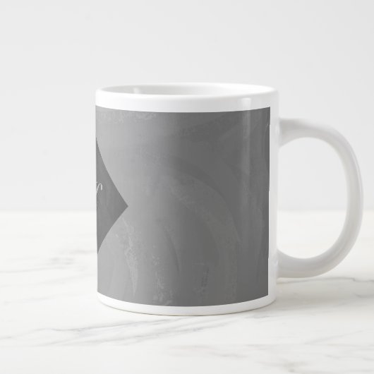 Grande Tasse Monogramme gris ardoise (Droite)