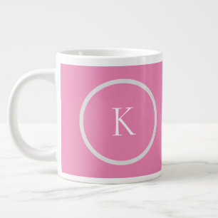Grande Tasse monogramme minimaliste personnalisé
