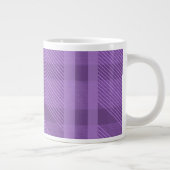 Grande Tasse Monogramme Motif à bandes violettes (Droite)